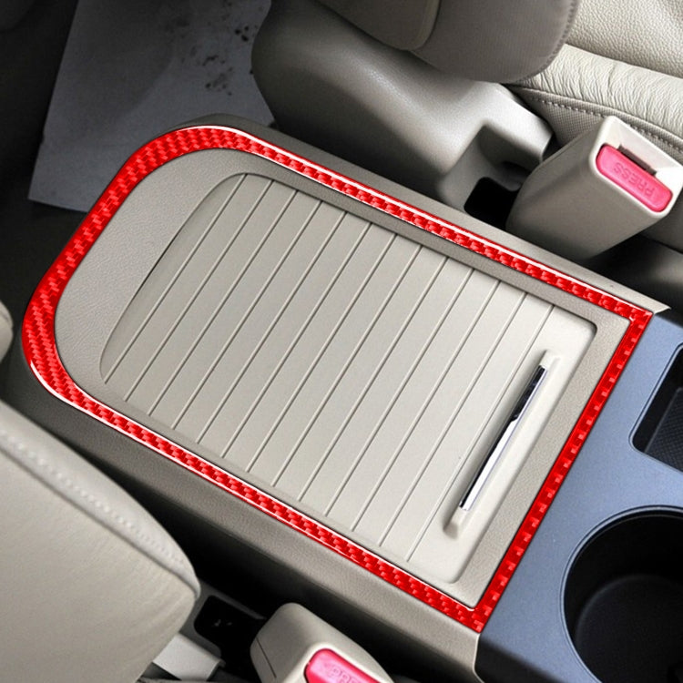For Honda CRV 2007-2011 Carbon Fiber Car Handheld Box Panel Frame Decorative Sticker,Left and Right Drive Universal, Car Handheld Box Panel Frame