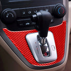 For Honda CRV 2007-2011 Carbon Fiber Car Gear Panel Frame Decorative Sticker,Left and Right Drive Universal, Car Gear Panel Frame
