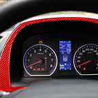 For Honda CRV 2007-2011 Carbon Fiber Car Dashboard Frame Decorative Sticker,Left and Right Drive Universal, Car Dashboard Frame