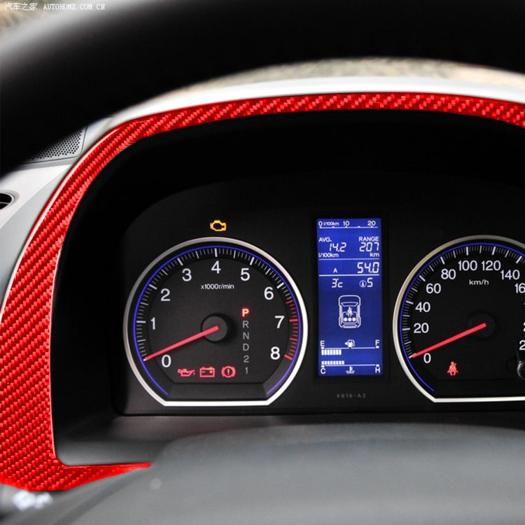For Honda CRV 2007-2011 Carbon Fiber Car Dashboard Frame Decorative Sticker,Left and Right Drive Universal, Car Dashboard Frame