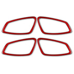 4 PCS Set for BMW 3 Series E90 Carbon Fiber Car Door Handle Decorative Sticker,Left and Right Drive, Car Door Handle