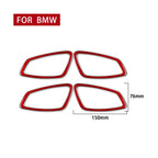4 PCS Set for BMW 3 Series E90 Carbon Fiber Car Door Handle Decorative Sticker,Left and Right Drive, Car Door Handle