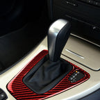 For BMW 3 Series E90 Carbon Fiber Car Gear Position Panel Decorative Sticker,Right Drive, Car Gear Position Panel,Right Drive