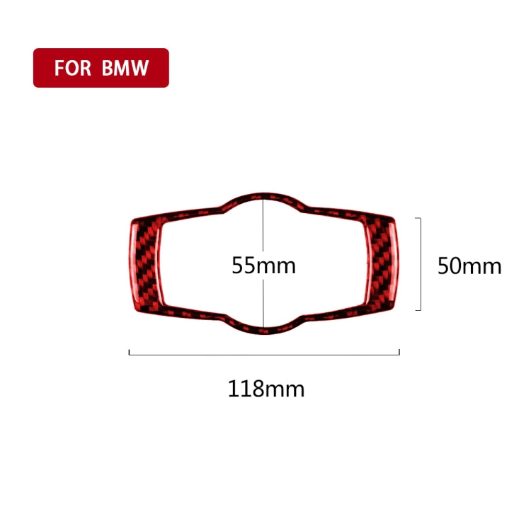 For BMW 3 Series E90 Carbon Fiber Car Headlight Switch Decorative Sticker,Left and Right Drive Universal, Car Headlight Switch