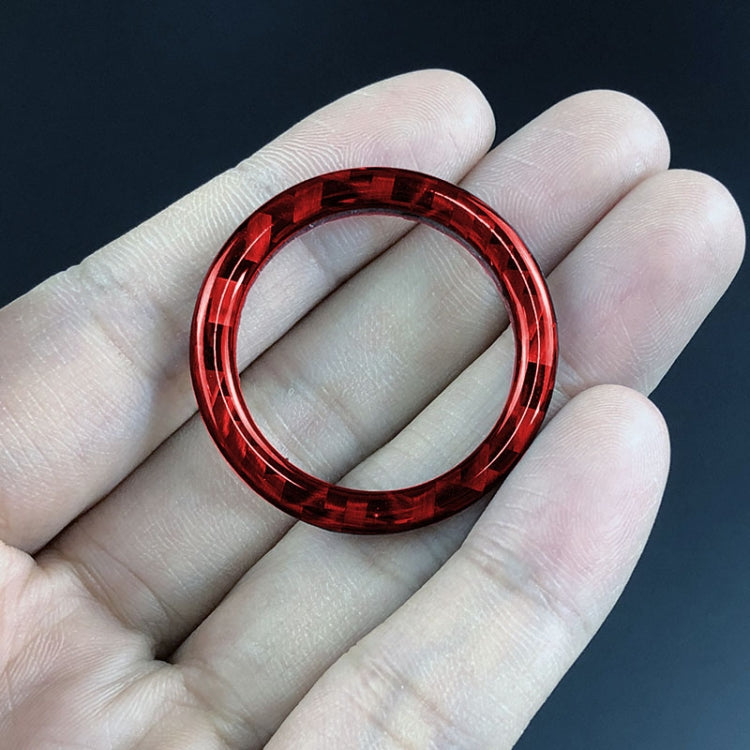 For BMW 3 Series E90 Carbon Fiber Car One-button Start Decorative Sticker, Left and Right Drive, Car One-button Start