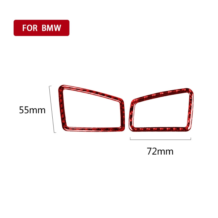 2 PCS Set for BMW 3 Series E90 Carbon Fiber Car Instrument Air Outlet Decorative Sticker,Right Drive, Car Instrument Air Outlet,Right Drive
