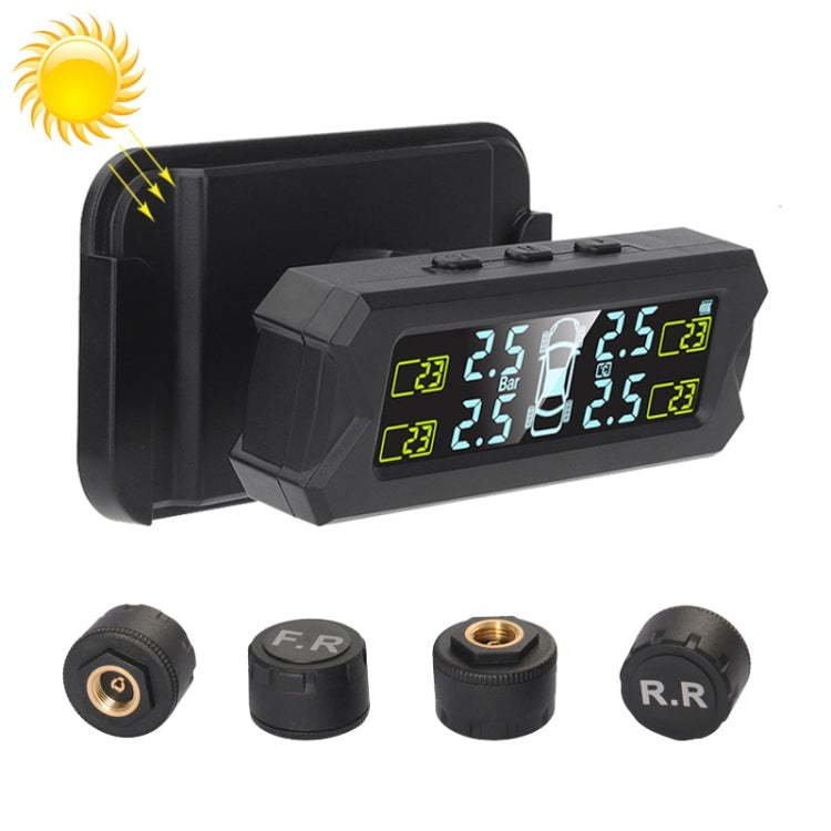 Car High Precision Solar Charging Tire Pressure Monitoring System TPMS, External Voice Sensor, External Voice Sensor