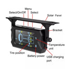 15Bar Solar Wireless Tire Pressure Monitoring System TPMS 6 External Sensors for 6-wheel Truck Bus, 15Bar