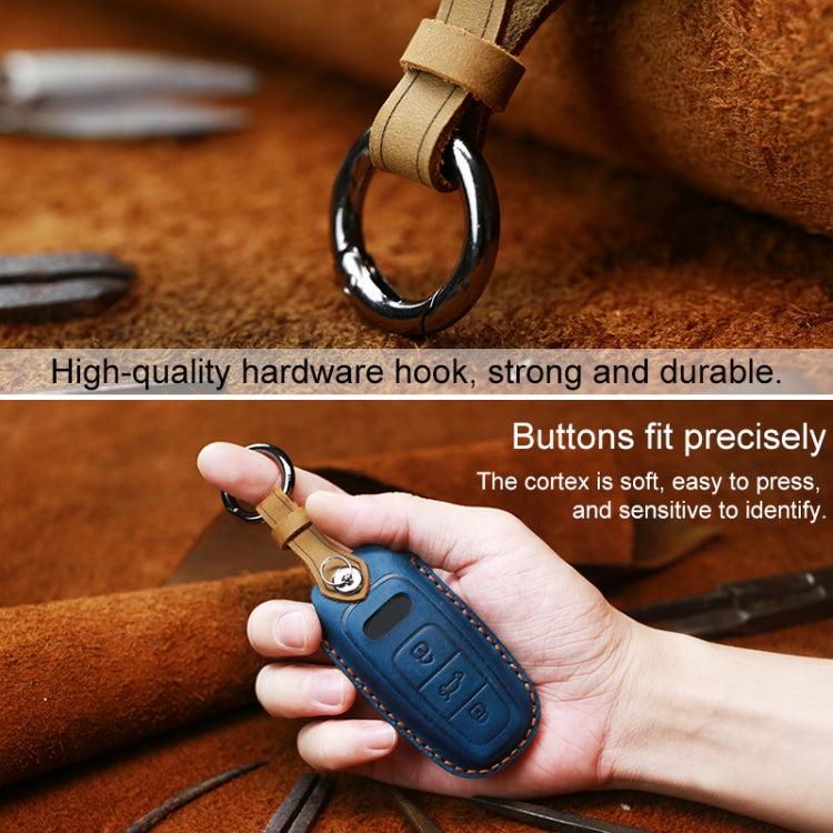 For Audi Series Car Cowhide Leather Key Protective Cover Key Case, B Version 2011-2018, For Audi, B Version, For Audi,B Version