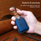 For Honda Car Cowhide Leather Key Protective Cover Key Case, Three Keys Start Version, For Honda, Three Keys Start Version, For Honda, Three Keys Version