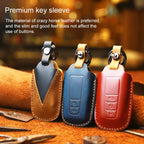 For Toyota Car Cowhide Leather Key Protective Cover Key Case, Three Keys Version, For Toyota, Three Keys Version