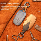 For Toyota Car Cowhide Leather Key Protective Cover Key Case, Three Keys Version, For Toyota