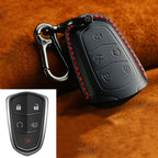 For Cadillac Car Cowhide Leather Key Protective Cover Key Case, Five Keys Version, For Cadillac, Five Keys Version, For Cadillac