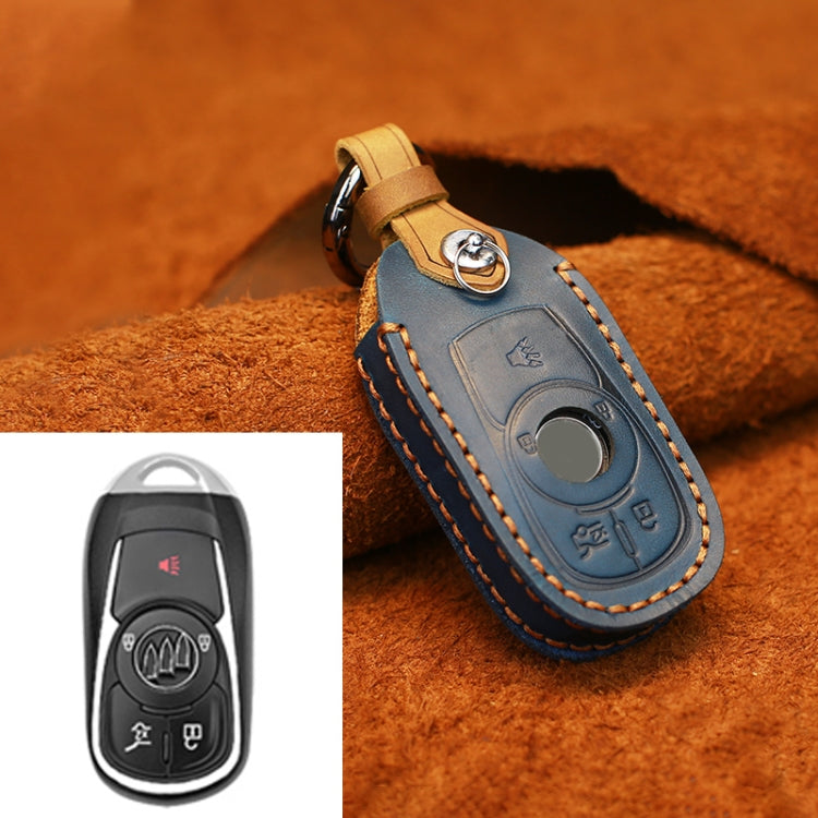 For Buick Car Cowhide Leather Key Protective Cover Key Case, Five Keys Version, For Buick, Five Keys Version