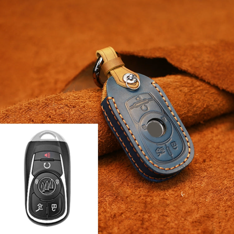 For Buick Car Cowhide Leather Key Protective Cover Key Case, Six Keys Version, For Buick, Six Keys Version