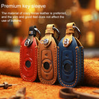 For Buick Car Cowhide Leather Key Protective Cover Key Case, Six Keys Version, For Buick, Six Keys Version