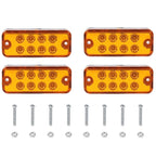 4 PCS 10-30V 8LED Car Tail Light Side Lamp