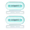 2 PCS 12V 12LED Car Oval Side Lamp, 12V (White Light), 12V (Red Light), 12V (Yellow Light)