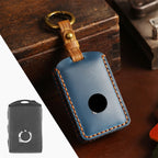 For Volvo Car Cowhide Leather Key Protective Cover Key Case, For Volvo