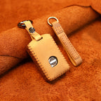 For Volvo Single Slit Style Car Cowhide Leather Key Protective Cover Key Case, For Volvo Single Slit Style
