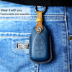For Chevrolet Car Cowhide Leather Key Protective Cover Key Case, Five Keys Version, For Chevrolet, Five Keys Version, For Chevrolet