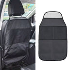 2pcs Car Rear Seat Protection Children Anti-kick Pad with Storage Bags Seat Back Anti-dirty Pad, Car Anti-kick Pad