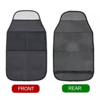 2pcs Car Rear Seat Protection Children Anti-kick Pad with Storage Bags Seat Back Anti-dirty Pad, Car Anti-kick Pad