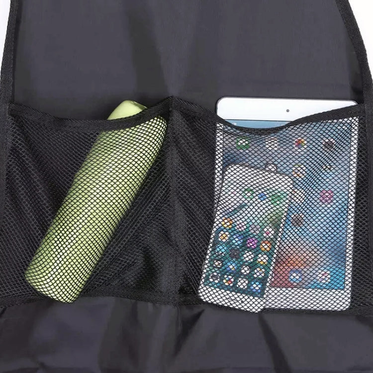 2pcs Car Rear Seat Protection Children Anti-kick Pad with Storage Bags Seat Back Anti-dirty Pad, Car Anti-kick Pad