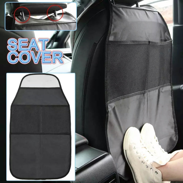 2pcs Car Rear Seat Protection Children Anti-kick Pad with Storage Bags Seat Back Anti-dirty Pad, Car Anti-kick Pad