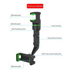 1st Generation Multifunctional Car Rearview Mirror Rear Seat Mobile Phone Holder, 1st Generation (Green), 1st Generation (Grey)