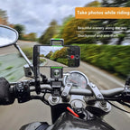 Bicycle / Motorcycle Anti-theft Anti-take Off Mobile Phone Holder with Light, with Light (Green), with Light (Black)