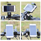 Bicycle / Motorcycle Anti-theft Anti-take Off Mobile Phone Holder with Light, with Light (Green), with Light (Black)