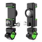 Bicycle / Motorcycle Anti-theft Anti-take Off Mobile Phone Holder without Light, without Light (Green), without Light (Black)