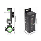 Bicycle / Motorcycle Anti-theft Anti-take Off Mobile Phone Holder without Light, without Light (Green), without Light (Black)
