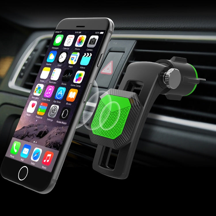 Multifunctional Car Air Conditioner Air Outlet Magnetic Phone Holder, Air Outlet Magnetic (Black), Air Outlet Magnetic (Green)
