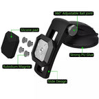 Multifunctional Car Center Console Dashboard Suction Cup Magnetic Phone Holder, Suction Cup Magnetic (Black), Suction Cup Magnetic (Green)