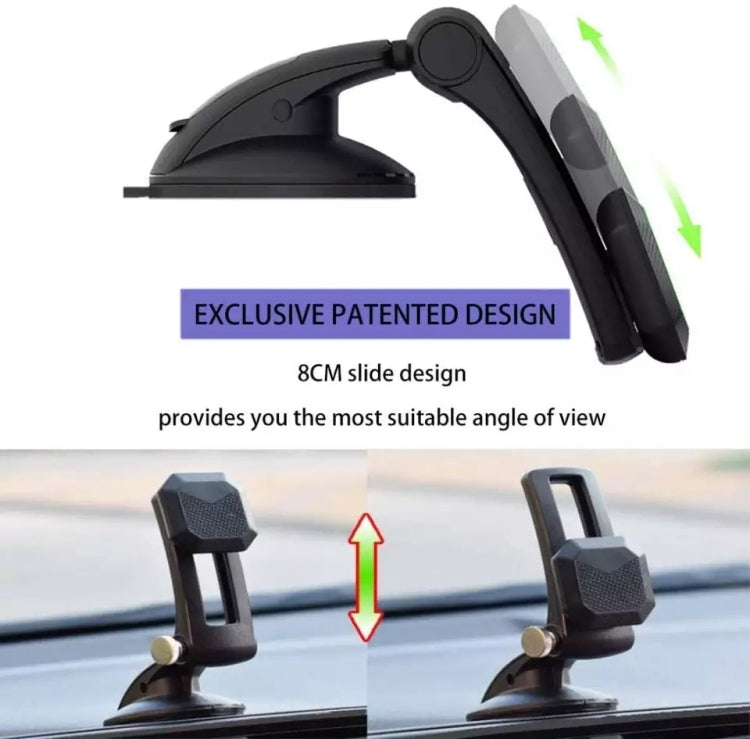 Multifunctional Car Center Console Dashboard Suction Cup Magnetic Phone Holder, Suction Cup Magnetic (Black), Suction Cup Magnetic (Green)