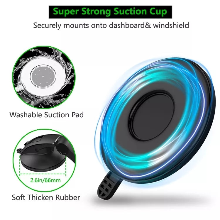 Multifunctional Car Center Console Dashboard Suction Cup Magnetic Phone Holder, Suction Cup Magnetic (Black), Suction Cup Magnetic (Green)