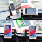 Multifunctional Car Center Console Dashboard Suction Cup Magnetic Phone Holder, Suction Cup Magnetic (Black), Suction Cup Magnetic (Green)