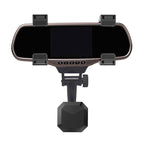 Carbon Fiber Strong Magnet Car Rear Mirror Navigation Phone Holder, Carbon Fiber