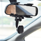 Carbon Fiber Strong Magnet Car Rear Mirror Navigation Phone Holder, Carbon Fiber