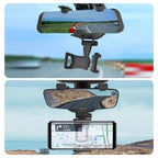 Car Rearview Mirror Phone Holder Universal Navigation Bracket, Rearview Mirror Phone Holder