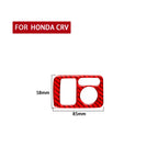 For Honda CRV 2007-2011 Car Carbon Fiber Rear Mirror Adjustment Switch Frame Decorative Sticker, Left Drive, Rear Mirror Adjustment Switch, Left Drive