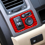 For Honda CRV 2007-2011 Car Carbon Fiber Rear Mirror Adjustment Switch Frame Decorative Sticker, Left Drive, Rear Mirror Adjustment Switch, Left Drive