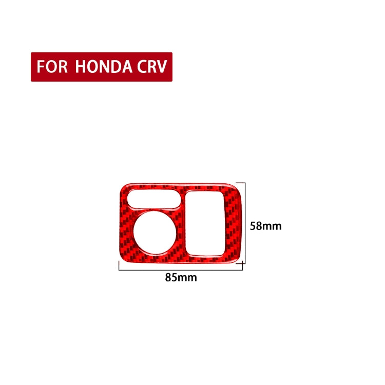For Honda CRV 2007-2011 Car Carbon Fiber Rear Mirror Adjustment Switch Frame Decorative Sticker, Right Drive, Rear Mirror Adjustment Switch, Right Drive