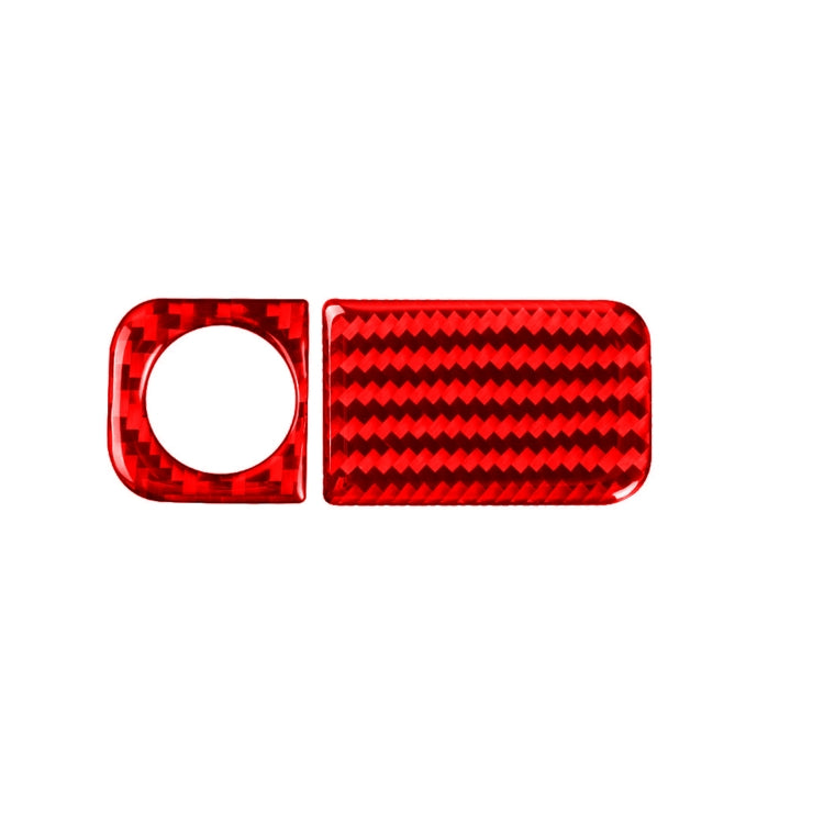 2 PCS Set for Honda CRV 2007-2011 Carbon Fiber Car Glove Box Opening Frame Decorative Sticker, Left Drive, Glove Box Opening Frame, Left Drive