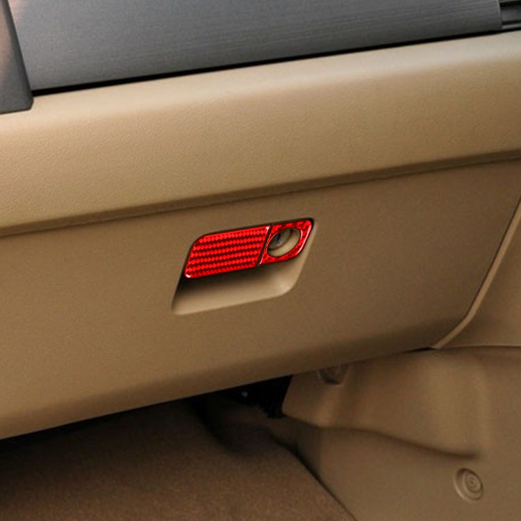 2 PCS Set for Honda CRV 2007-2011 Carbon Fiber Car Glove Box Opening Frame Decorative Sticker, Right Drive, Glove Box Opening Frame, Right Drive