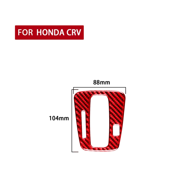 For Honda CRV 2007-2011 Carbon Fiber Car Gear Indicator Frame Decorative Sticker,Left Drive, Gear Indicator Frame,Left Drive