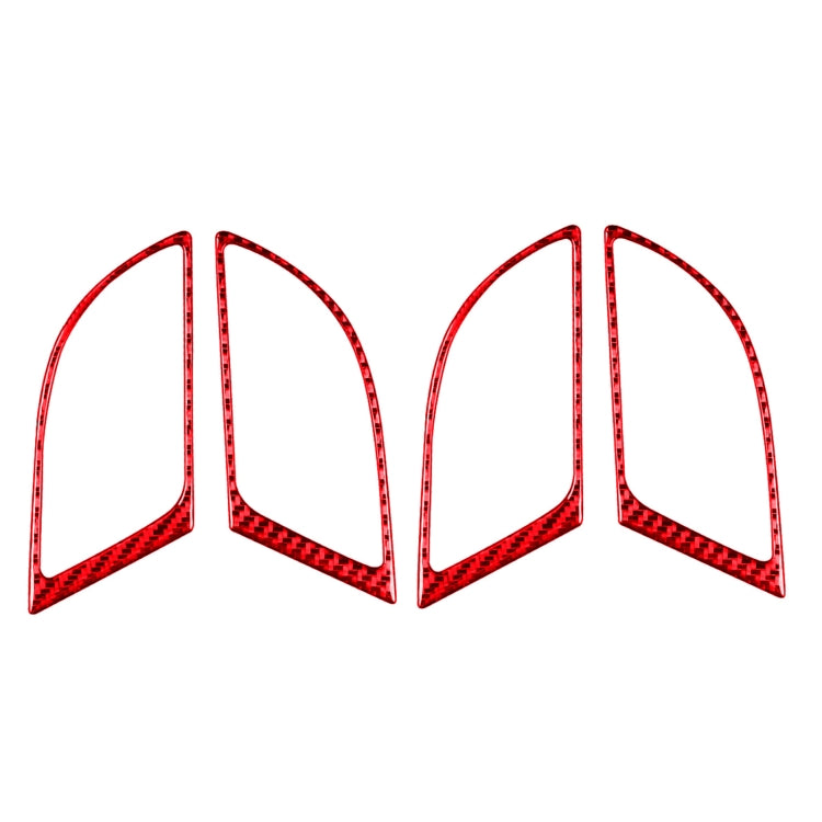 4 PCS Set for Honda CRV 2007-2011 Carbon Fiber Car Inner Handle Frame Decorative Sticker,Left and Right Drive Universal, Inner Handle Frame