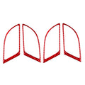 4 PCS Set for Honda CRV 2007-2011 Carbon Fiber Car Inner Handle Frame Decorative Sticker,Left and Right Drive Universal, Inner Handle Frame